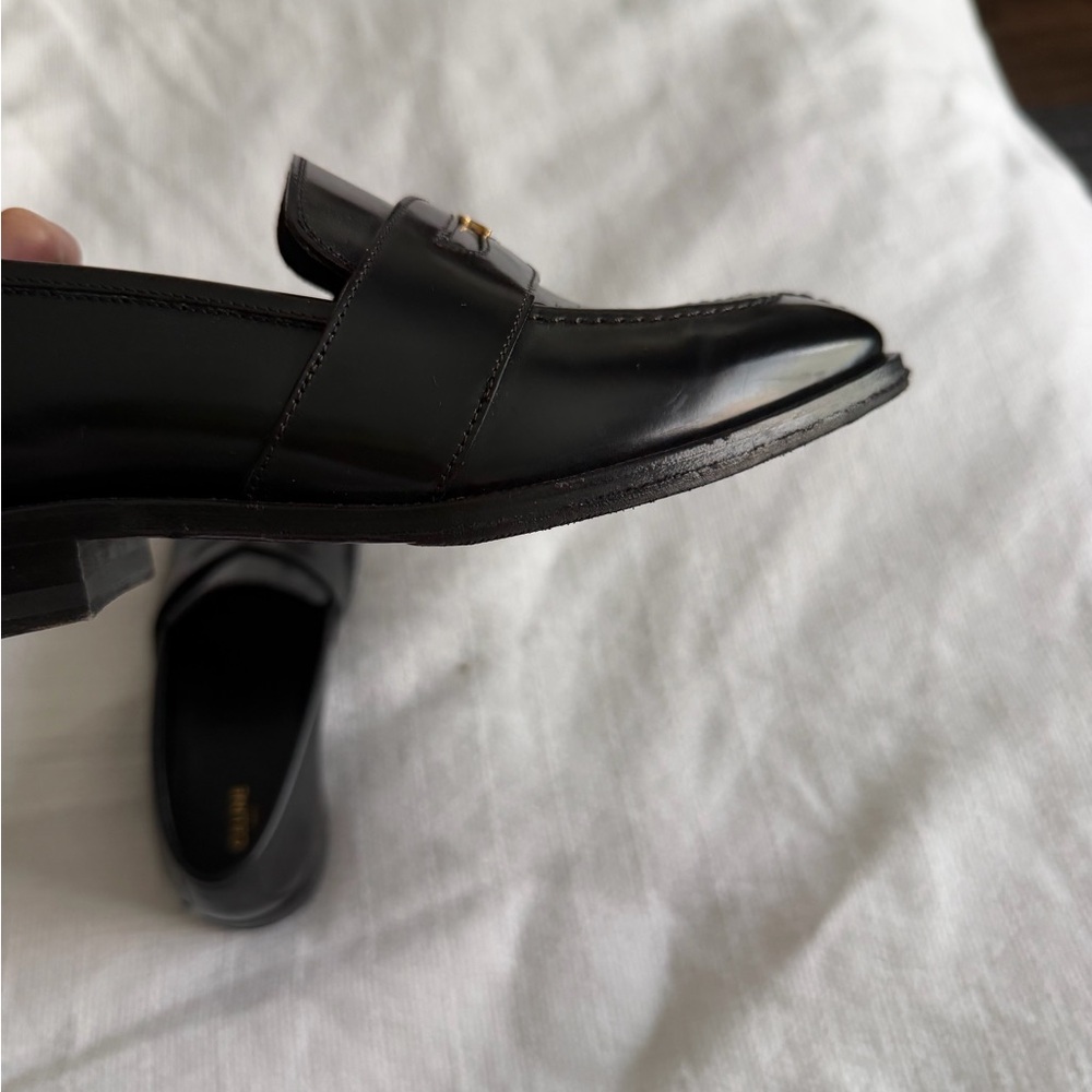 CELINE MALAQUAIS TRIOMPHE LOAFER IN POLISHED BULLSKIN black size 37 next to new - Picture 5 of 7